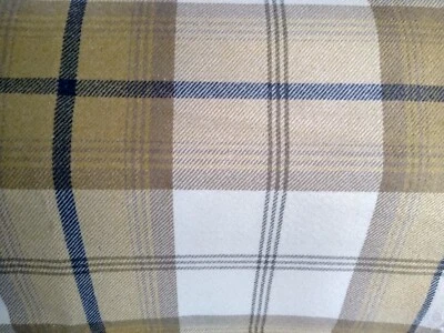 £8 • Buy 1.40 Mts Checked Furnishing Fabric 56  Wide