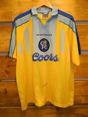 Vintage 1996 1997 Chelsea Away Shirt Football Jersey Coors Umbro XXL • £139.99