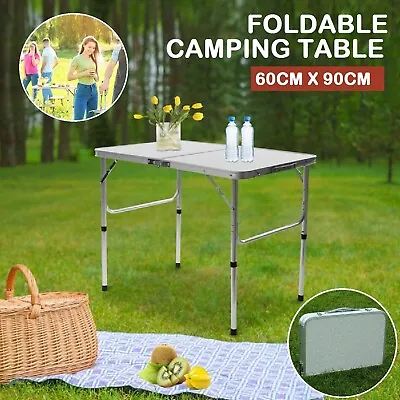 Folding Camping Table Portable Picnic Outdoor Foldable Aluminium Tables BBQ Desk • $45.99