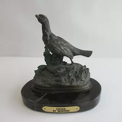 Jules Moigniez Bronze Quail Statue On Marble Base • $250