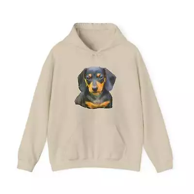 Dachshund 'Doxie #2'  Unisex 50/50 Hoodie DoggyLips™ • $29.21