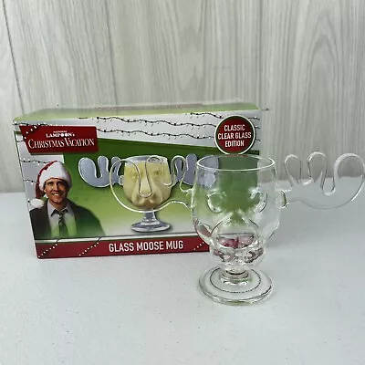 National Lampoon's Christmas Vacation Glass Moose Mug 8oz NEW Open Box • $18.66