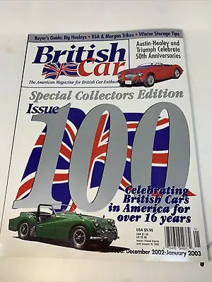 British Car Magazine 2002 #100 December January 2003 Healey Mgb Mini Spitfire • $11.50