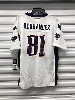 Aaron Hernandez Patriots White Nike  NFL Licensed Jersey - Youth Small • $31.50