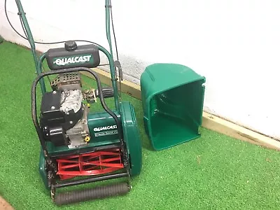 Qualcast Allett 35S 14” Petrol Cylinder Rear Roller Mower • £195