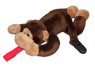 Babyhuggle Baby Huggle Monkey Pacifier Binky Clip Plush For Infant Boys Brown 8  • $8.46
