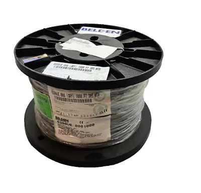 Belden 6300UE 1000ft. 18 AWG 2C Plenum-rated Speaker Cable CMP Gray Multi Conduc • $139.99