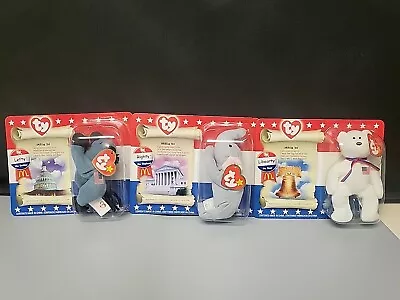 McDonalds Ty 2000 Teenie Beanie Babies AMERICAN TRIO - Complete Set Of 3 NEW • $9.49