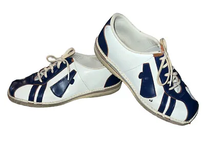 Vintage 1970’s Cheerleader Pacer Saddle Shoes Blue White Size 8B • $45