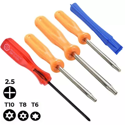 For PS4 Xbox One 360 - Screwdriver Set T6 T8 T10 / 2.5mm Philips / Pry Tool |FPC • £3.99
