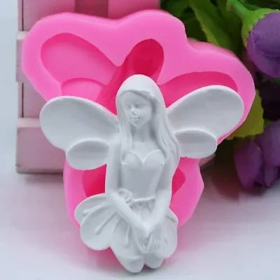 3D Fairy Shape Silicone Mold For Chocolate Fondant Cupcake Mould Craft Baking • £8