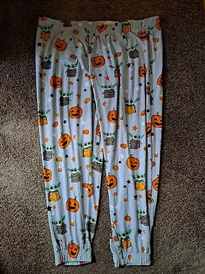 Womens Baby Yoda Grogu Mandalorian Halloween Munki Munki Pajamas Sleep Pants 2X • $18