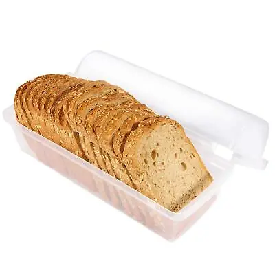 Plastic Bread Container Bread Storage Bin Bread Box For Countertop • $20.20