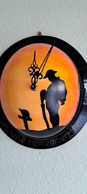 £35 • Buy British Brodie Tommy Ww2 Replica Helmet Painted,Clock,  Fibreglass