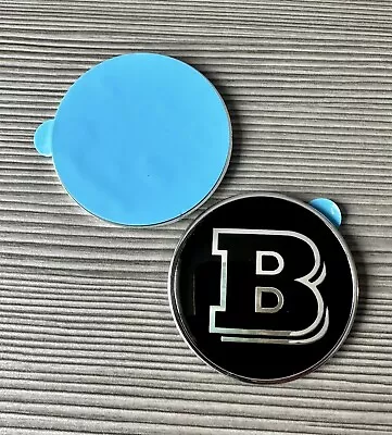 B Brabus 57mm Bonnet Badge Hood Emblems Sticker Fit Most Mercedes Benz • £8.98