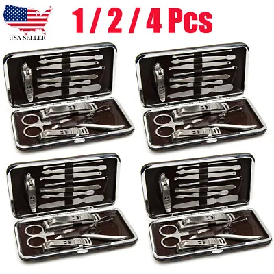 12PCS Pedicure / Manicure Set Nail Clippers Set Cleaner Cuticle Grooming Kit • $8.99