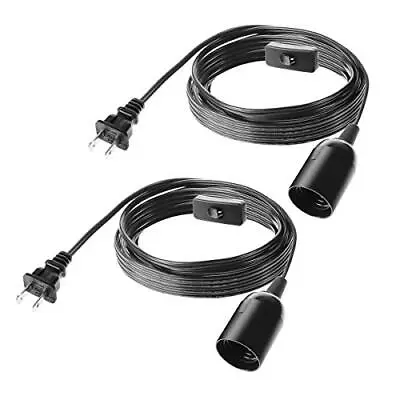 2pack Extension Hanging Lantern Cord Cable Ul 375w With E26 E27 Socket On/off Bu • $15.81