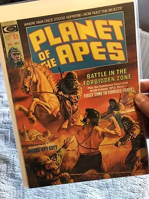 Planet Of The Apes #2 -Marvel Curtis Magazines 1974 Bagged &boarded • £15