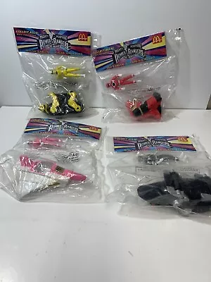 1994 McDonalds Mighty Morphin Power Rangers Movie 4pc Set Happy Meal Toys • $29.99