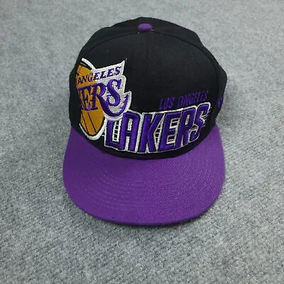 LA Lakers Hat One Size NBA SnapBack New Era Hardwood Classics Cap Purple • $10.95