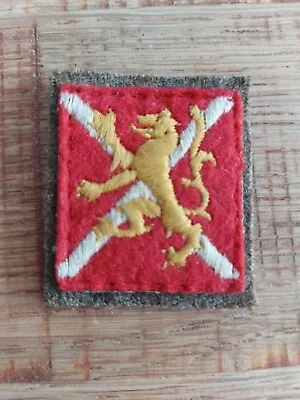 £6 • Buy British Army Ww2 West Scotland District Cloth Formation Patch Badge