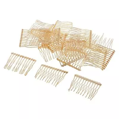 20 Pcs DIY Blank Metal Insert Comb Hair Comb Plug Comb Hair Accessories • £7.78