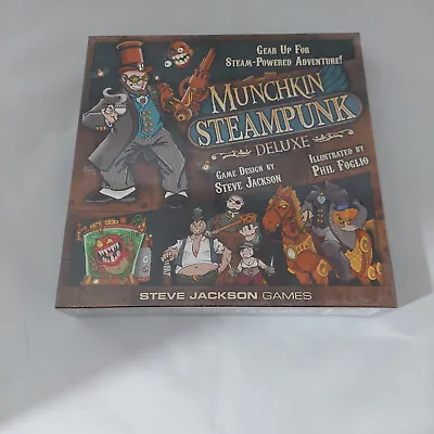 Munchkin Steampunk Deluxe Game New Unopened Original Box Board Game 1st Edition  • $30