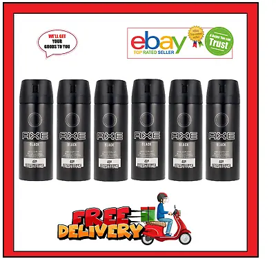 £17.95 • Buy Axe Deodorant Body Spray Black. 48 Hour Fresh - 6 X 150ml Cans