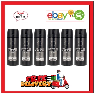 £17.95 • Buy Axe Deodorant Body Spray Black. 48 Hour Fresh - 6 X 150ml Cans