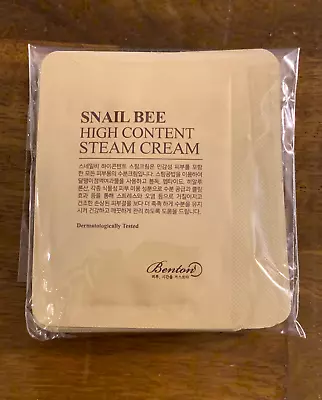 BENTON Snail Bee High Content Steam Cream Sample X 10pcs US Seller • $5.99