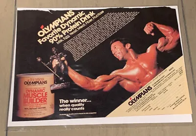 Boyer Coe Weider Protein Ad Photo Taken From  Bodybuilding Magazine • $9.99