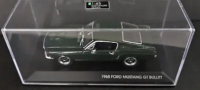 New In Display Case 1/43 Diecast  Steve McQueen's Green 1968 Mustang GT Bullitt • $24.95
