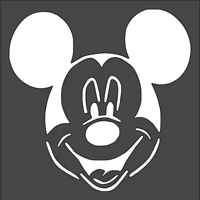 1- 5.5x5.5 Inch Stencil (NB-63) Mickey Mouse (6mil) • $5