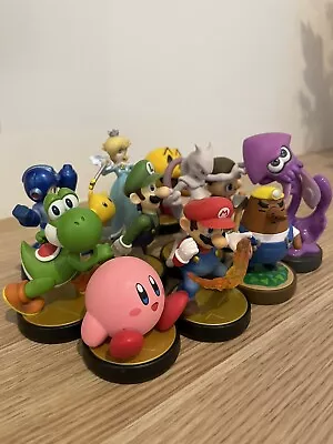 *Amiibo* - Mario Yoshi Luigi Mewtwo Squid Resetti Kirby Rosalina Pacman Villager • $20