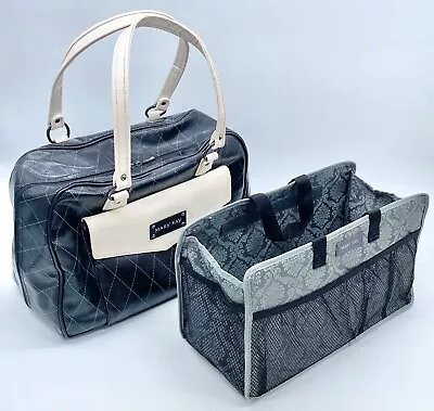 Vintage Mary Kay Large Black/Cream Travel Bag & Tote Organizer • $48.50