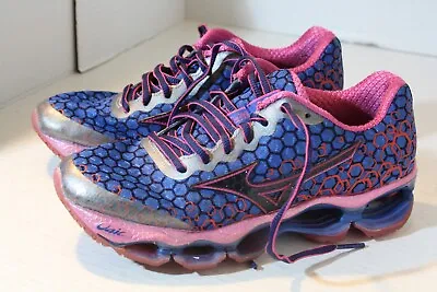 Mizuno Wave Prophecy 3 Size 6 Blue Pink Athletic Running Shoes Sneakers • $38