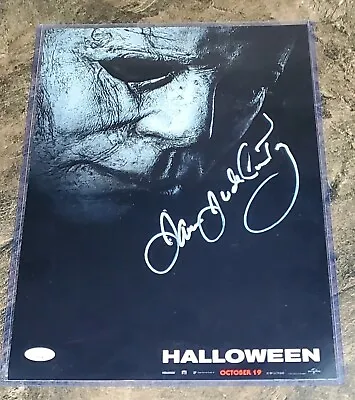 Halloween 2018 Auto 11x17 Poster Michael Myers James Jude Courtney JSA • $59.95