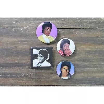 Michael Jackson Pin Lot King Pop Headshot Photo Fan • $24