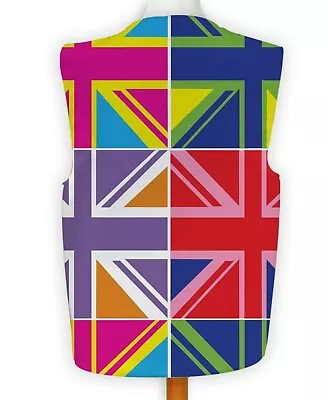 Multicolour Union Jack Fancy Dress Waistcoat • £15.99