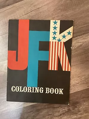 VINTAGE 1962 John F Kennedy JFK Political Satire Coloring Book  13  • $24