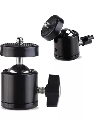 Universal 1/4  Swivel Mini Ball Head Screw Tripod Mount（2 Pack） • $4