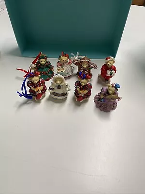 Group Of 10 Muffy VanderBear Resin Christmas Ornaments • $36.99