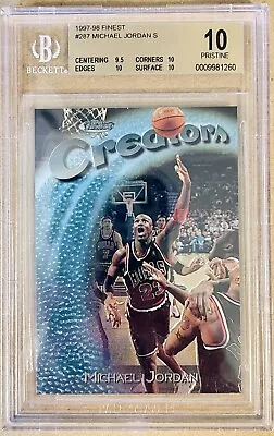 Michael Jordan 1997-98 Topps Finest Creators #287 UNCOMMON BGS 10 PRISTINE • $599.99