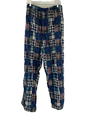 Disney Lounge Pants Plaid Patchwork Multicolored Mickey Mouse Pajamas Mens XXL • $39