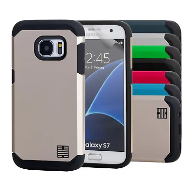 32nd Slim Armour Dual-Layer Shockproof Case Cover For Samsung Galaxy Phones • £3.99