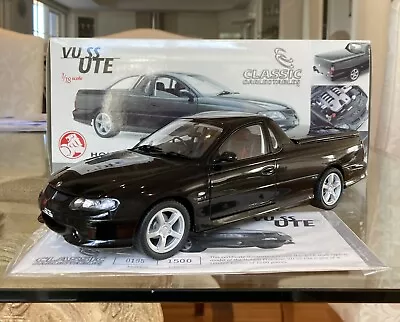 Classic 1:18 Holden VU SS Ute Phantom Black Model Car RARE VX SS Commodore • $649