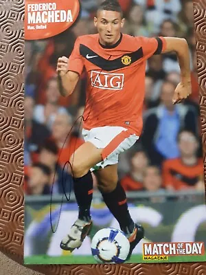 FEDERICO MACHEDA  - Manchester United Hand Signed Autograph Colour Picture • £3.99