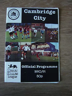 1990/91 CAMBRIDGE CITY V WEYMOUTH • £4.99