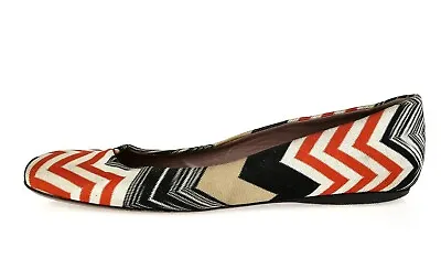 Womens Missoni Signature Zigzag Pattern Stylish Flats Sz 37 M • $58.65