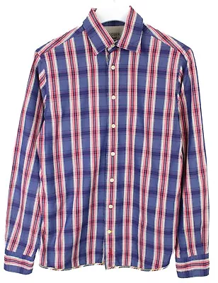 £29.99 • Buy GANT Rugger Vintage Slim Fit Shirt Men's MEDIUM Button-Up Plaid Spread Logo